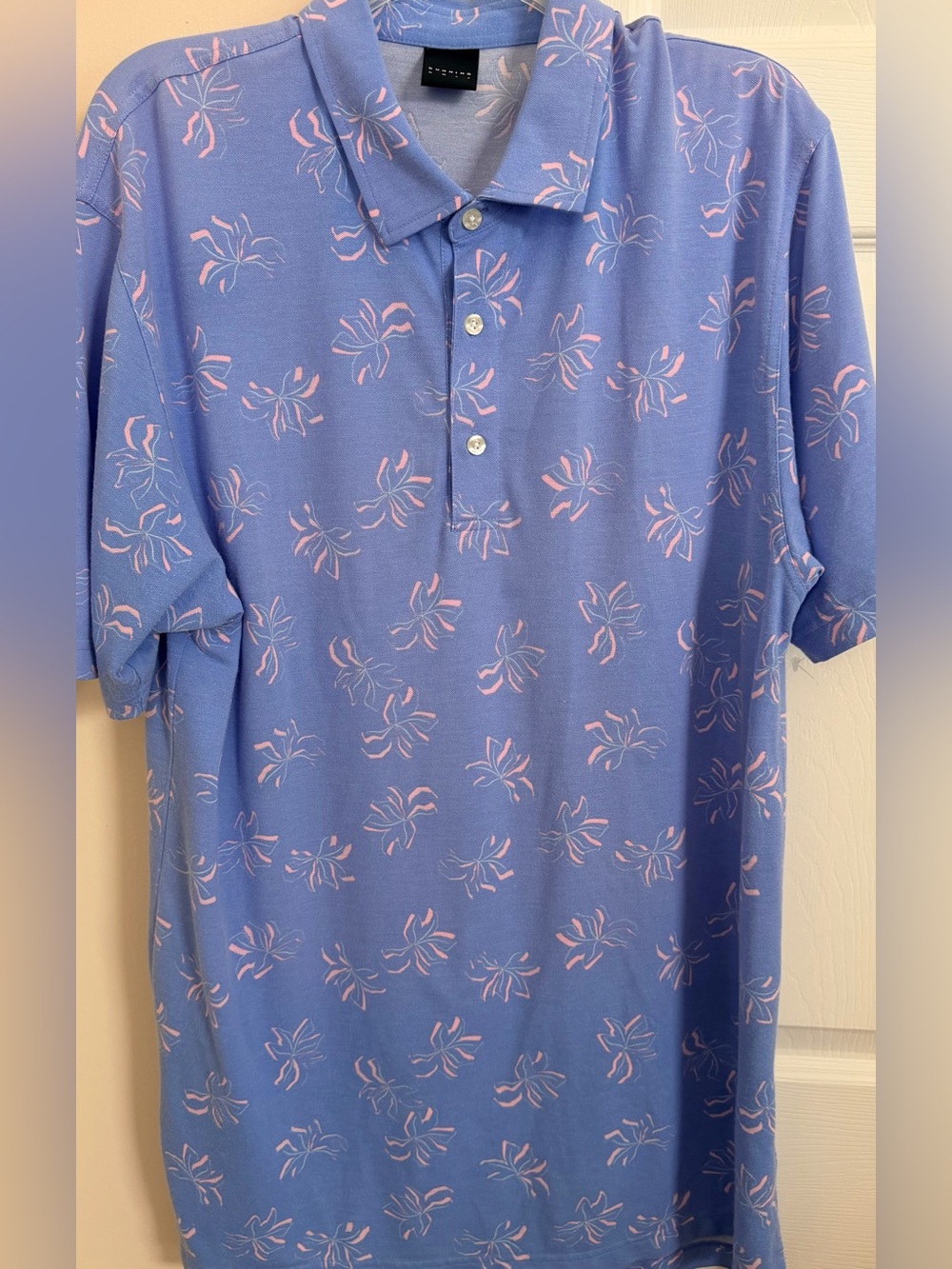 Dunning Golf Multicolor Floral Print Men’s XL Short Sleeve Polo Shirt